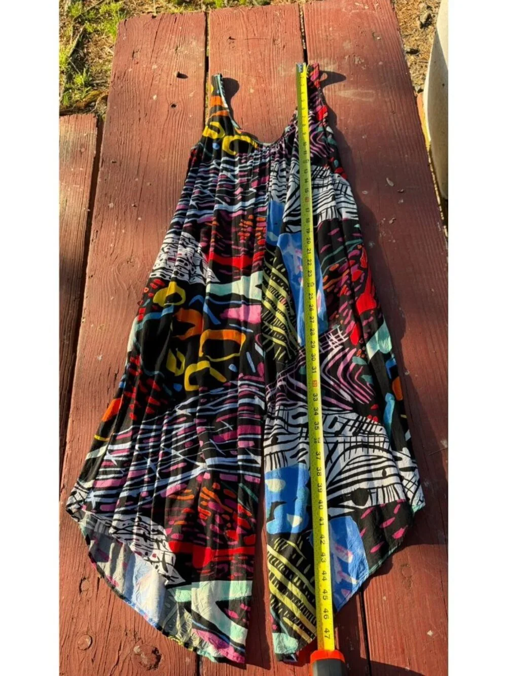 Vintage Y2K JAMS WORLD colorful graffiti graphic ILLUSION romper hawaiian S